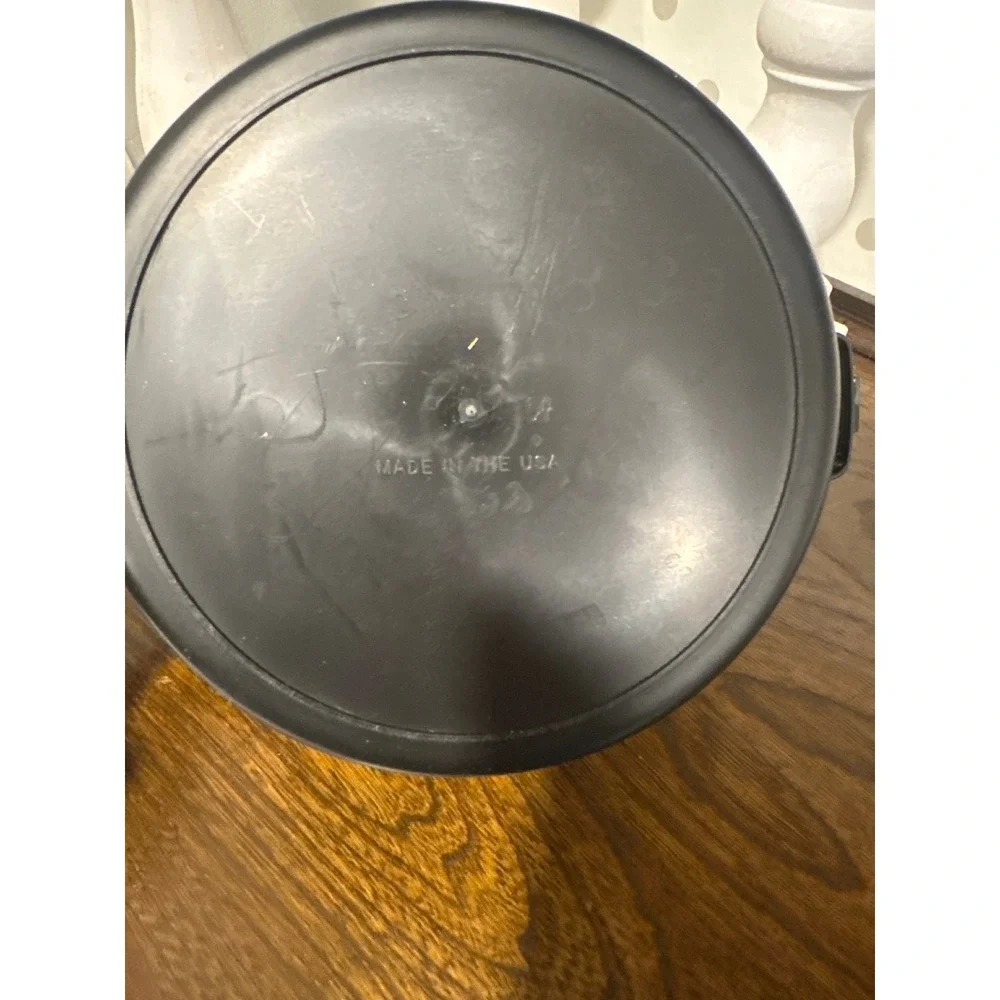 Pampered Chef Microwave Rice Cooker Plus Black 3 Quart Steamer Lid USA